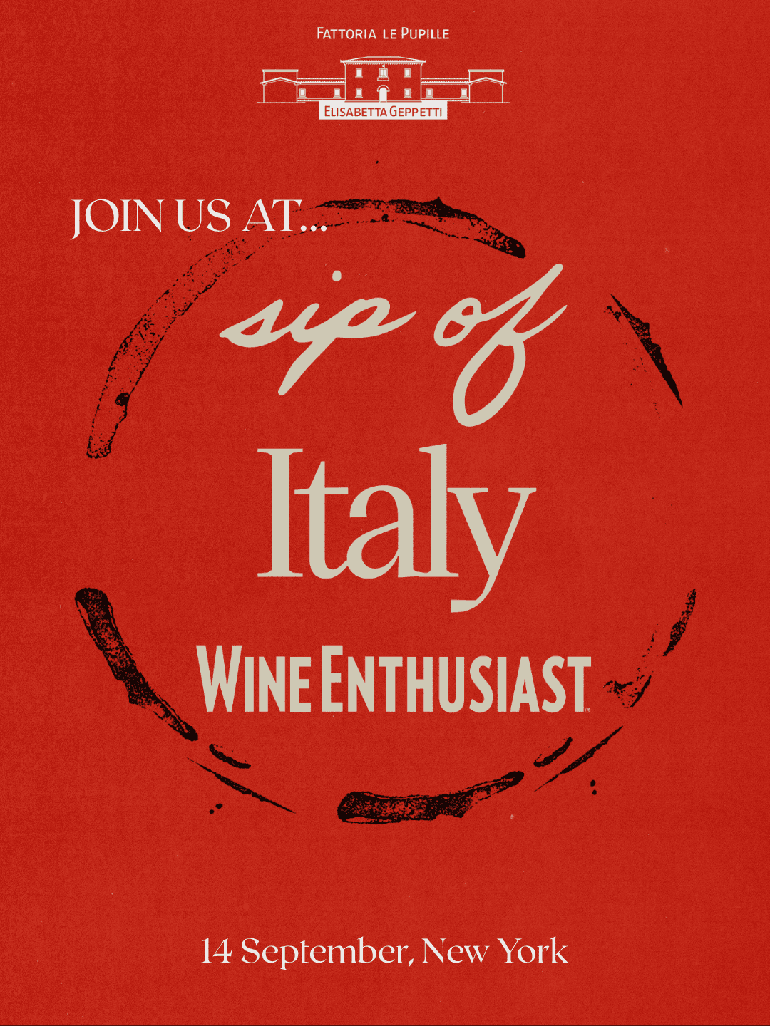 Italian wine takes center stage.