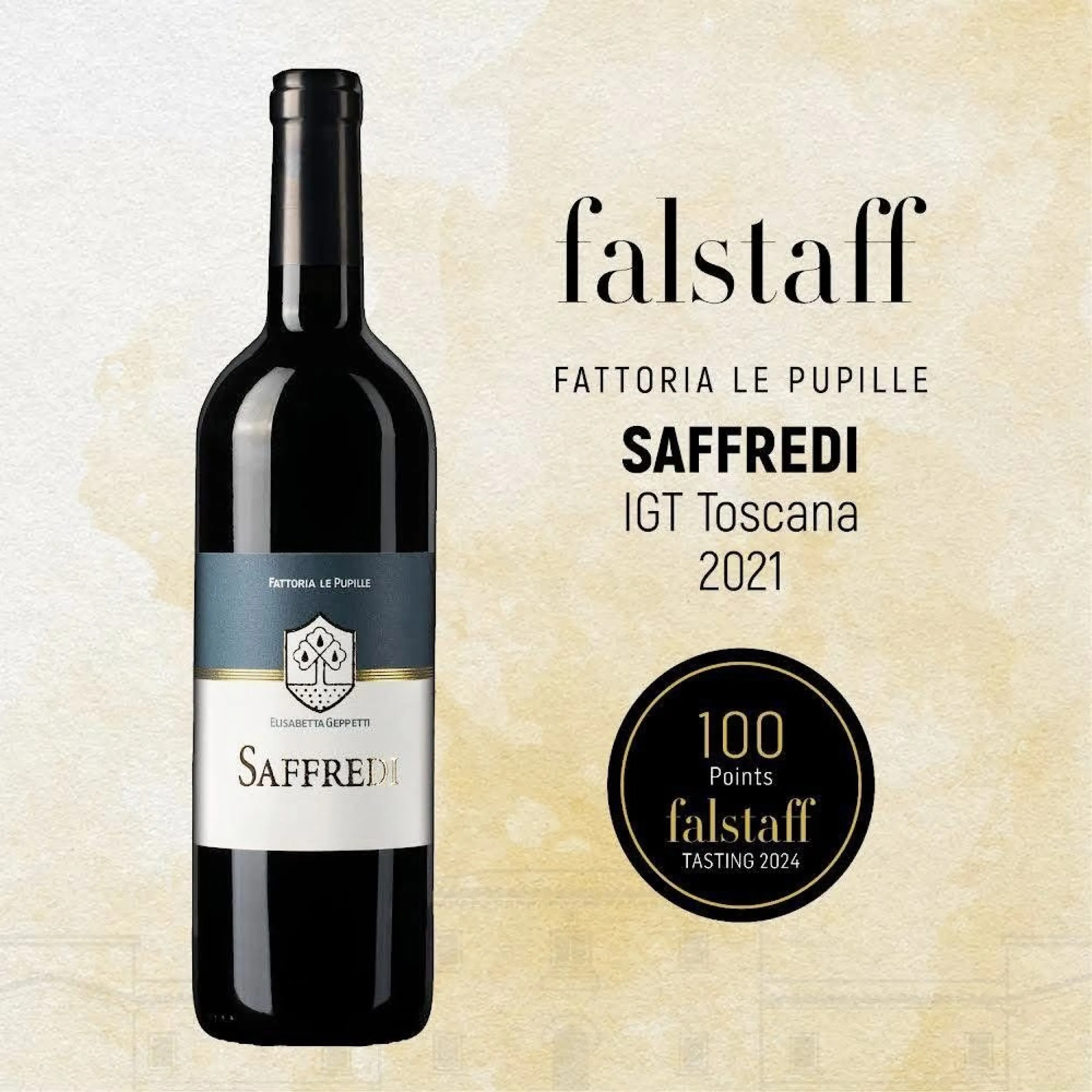 Saffredi 2021 – 100 points by Falstaff